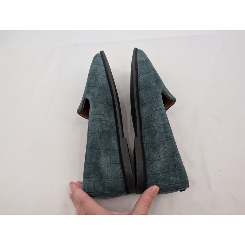 Vionic Willa 2.0 Scarab Suede Leather Green Size 8 Career Office Work Comfort - Picture 4 of 7